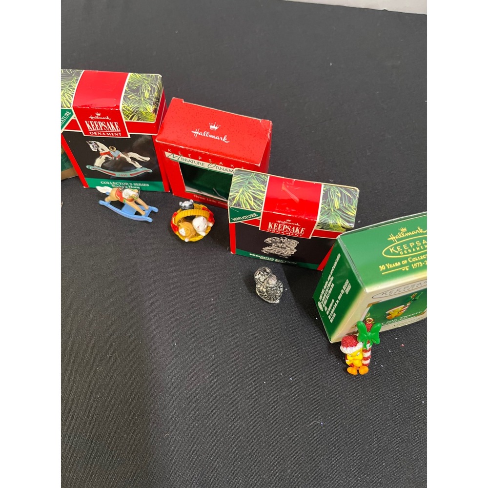 Lot of 8 Hallmark Keepsake Ornaments Disney Crayola Monopoly Miniature Vintage - Picture 13 of 16